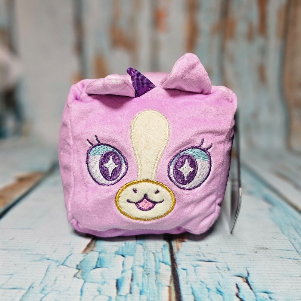 Meta Cubez Series 1 Purple Unicorn Plush Cube NWT Collectible Soft Toy